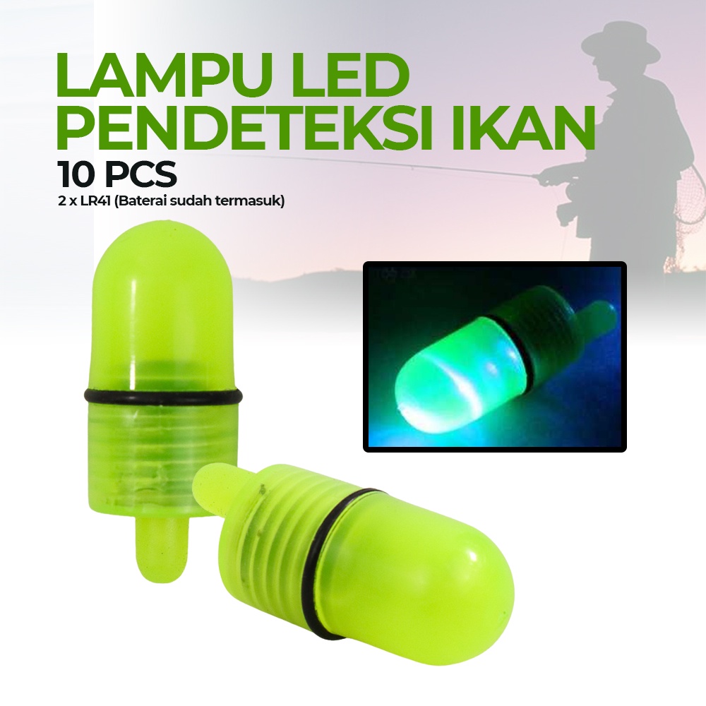 lampu pendeteksi ikan fospor isi 10 pcs