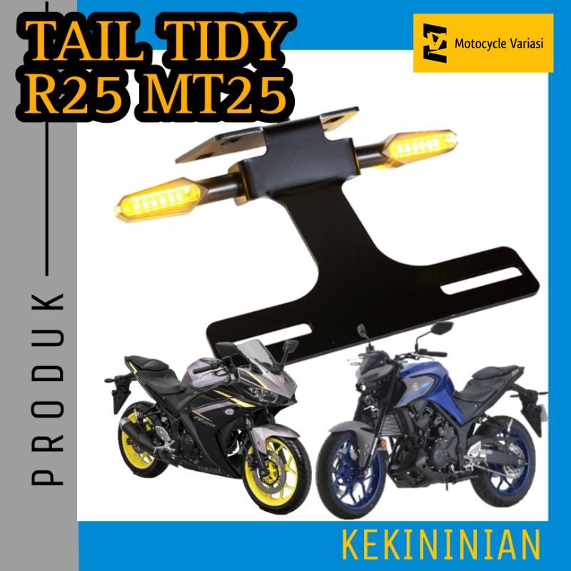 Tail Tidy Spakbor Belakang R25 MT25 Plus Dudukan Plat Nomor