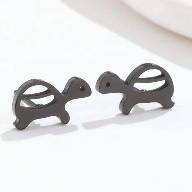 Anting Kura-Kura Lucu Stainless Steel Turtles Stud Earring Hewan Kecil Ear Studs Untuk Wanita Gadis Perhiasan Hadiah