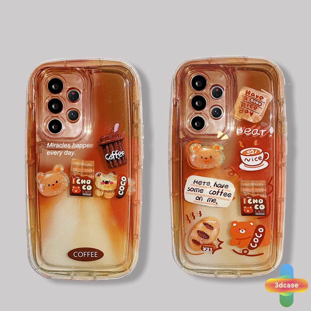 Case Samsung A14 A22 A13 A04 A04S A52 A12 A03 A03S A23 A32 A50 A02S A20 A50S A30S A52S A30 M12 M22 M32 A125 A13 Lie A14 LTE A037F F12 M04 M10S M02S A025 A205 A305 F02S Y22S Y20I Y12S Y17 Y15 Y15S Y35 A54 A55 Gradient Coffee Bear Soft Case