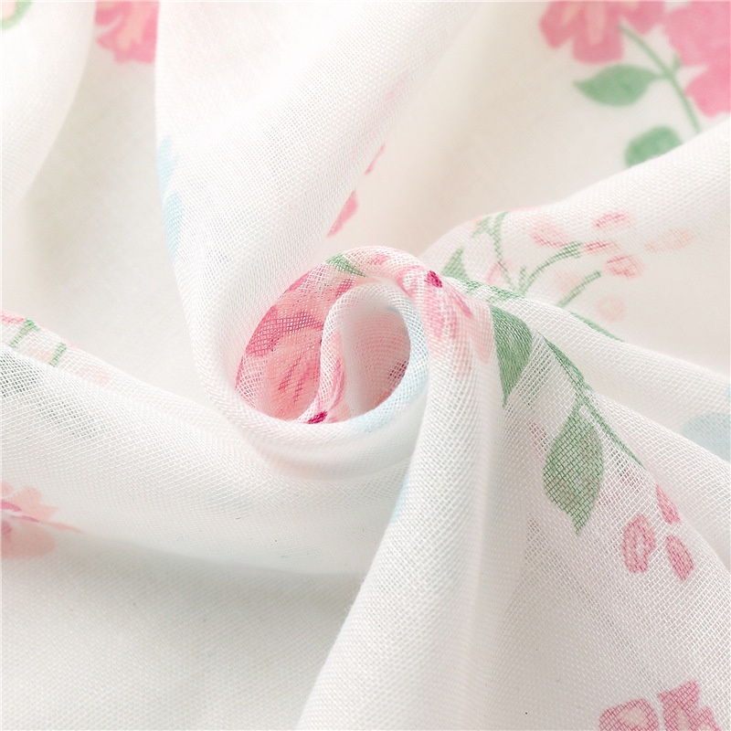 ITSFRIDAY LYLIA Scarf - Premium Pashmina Shawl Selendang Syal Pasmina Hijab Import Motif Flower Pink White Tassel