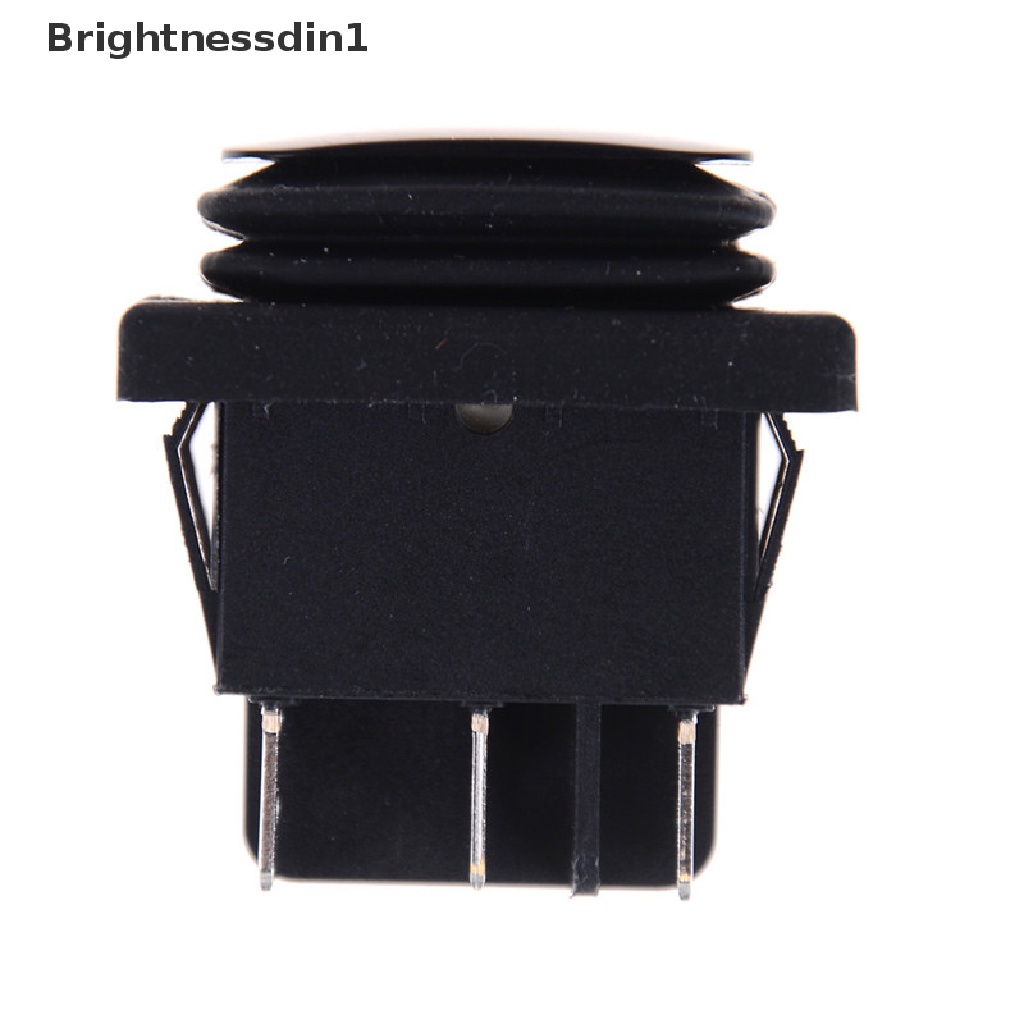 [Brightnessdin1] 12v Hitam Waterproof 6Pin DPDT Self Locking Rectangle Rocker Switch Butik