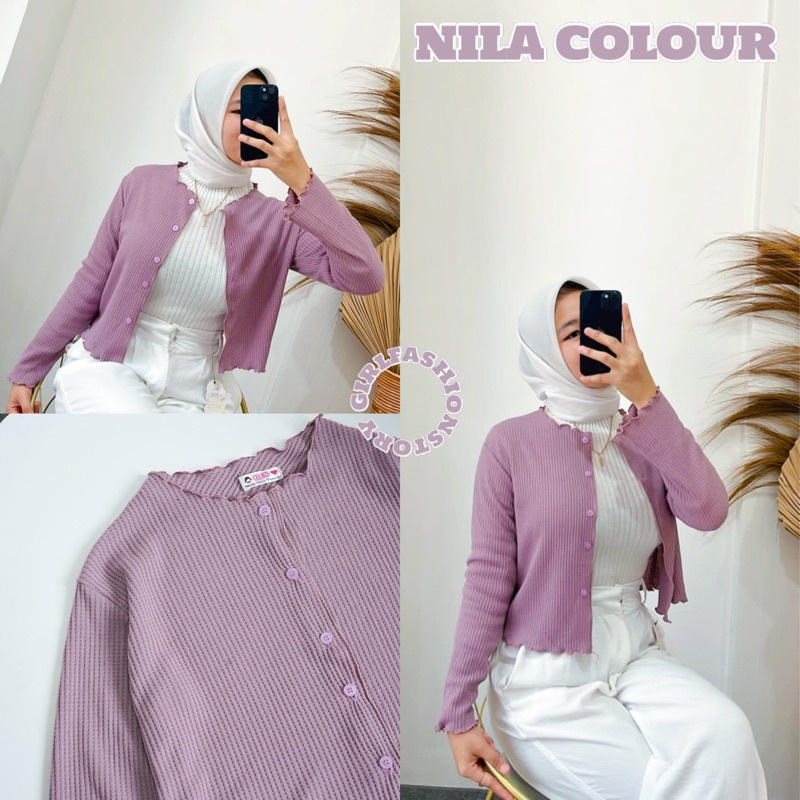 BEFAST - ZFS OOTD WANITA CARDIGAN NESA / PASTELI CROP KRIWIL CARDIGAN / Outer Crop Wanita Keluaran Terbaru / Outfit Wanita Hijab Style Kekinian / Pakaian Casual Wanita Remaja / Cardigan Polos Crop Trendy / Fashion Remaja ABG Ala style Korean / Terlaris