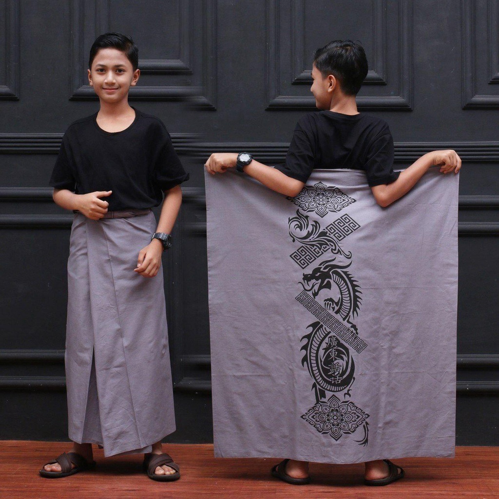 Batikid - Sarung Batik Katun Kekinian Anak SD - Naga Series