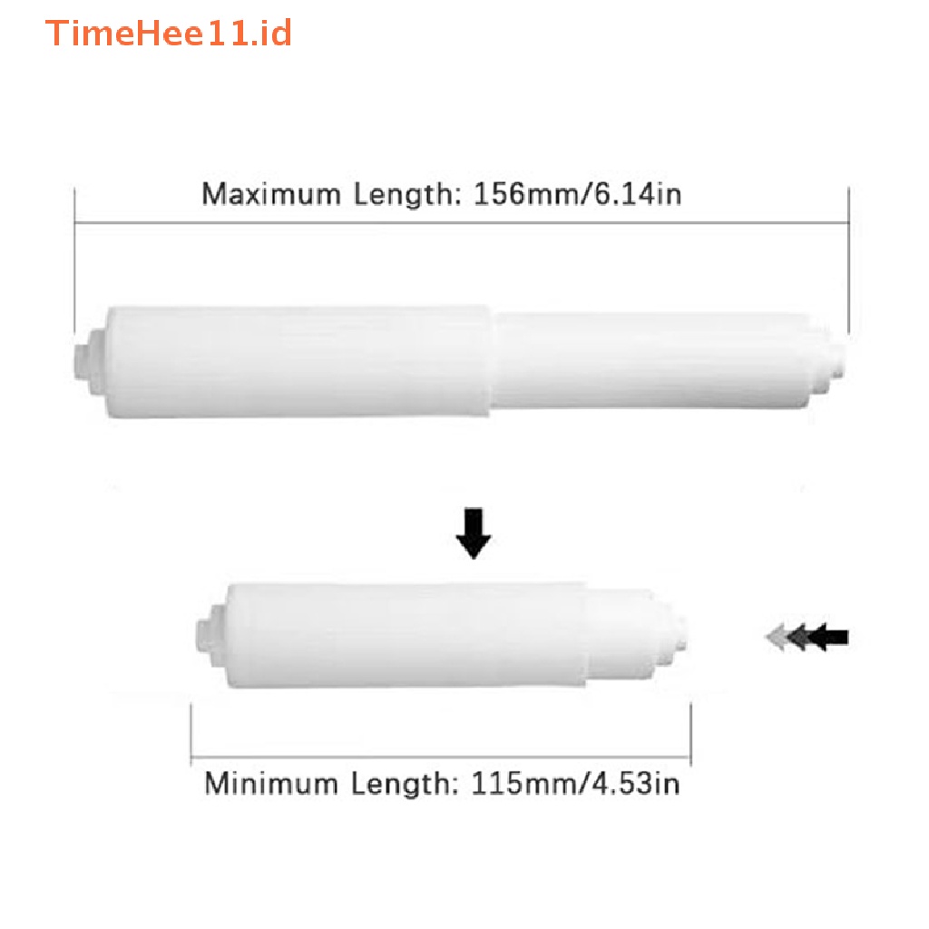 Timehee Kotak Tisu Adjustable Paper Roll Core Pengganti Batang Roll Kertas Toilet Kamar Mandi ID