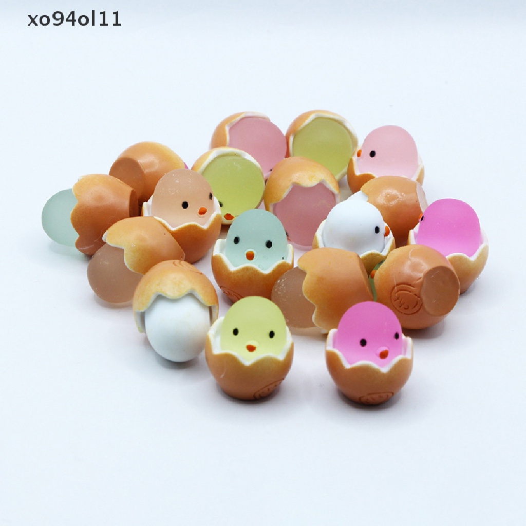 Xo 2Pcs Glow-in- the dark chick DIY Hiasan Dekorasi Menyala Dalam Gelap Mainan OL