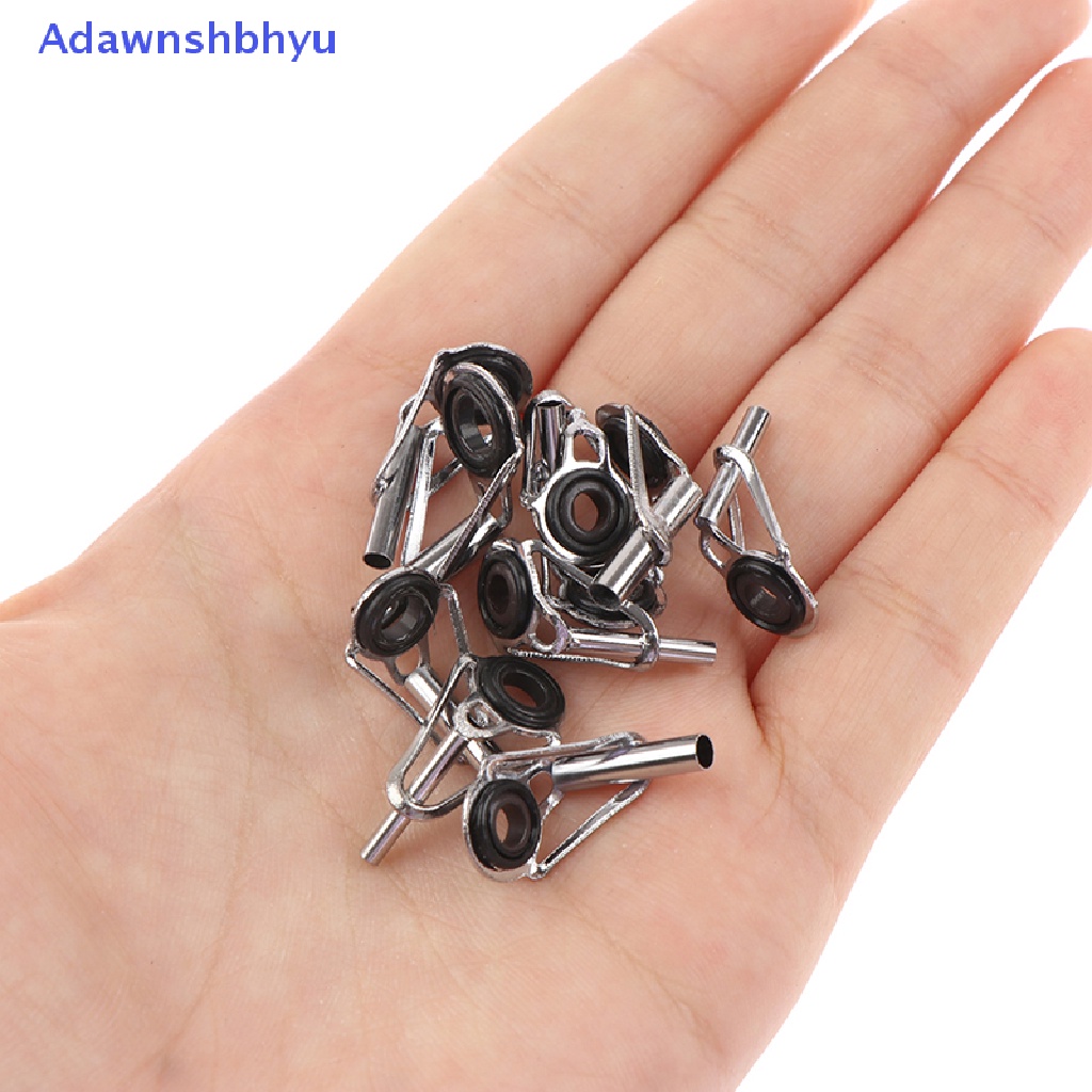 Adhyu 50pcs/Box size1-10# Fishing Rod Guide Tip Repair Kit Set DIY Eye Rings Tackle ID