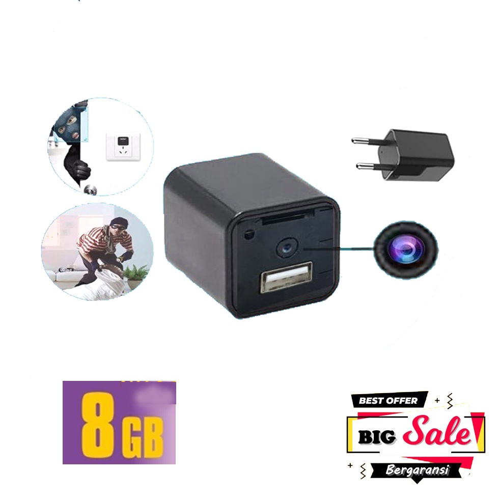 kamera Mini / Charger Camera / USB Charger / Casan kamera / Batok Hp Kamera  / kamera hidden / Spyca