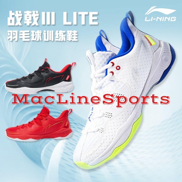{MentariStore} SEPATU BADMINTON LINING AYTR021 ORIGINAL LI- NING HALBERD III LITE Murah