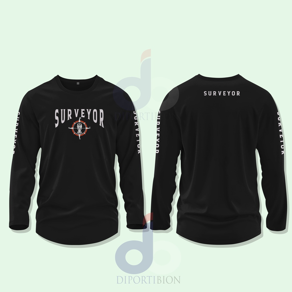 KAOS TEKNIK GEODESI / KAOS TEKNIK SIPIL SURVEYOR / SURVEYOR KAOS LENGAN PANJANG