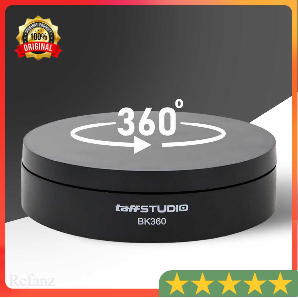 TaffSTUDIO Alas Putar Fotografi Rotating Display Stand Base 13.5cm / Turntable Mirror 20cm / Suede 20cm - BK360