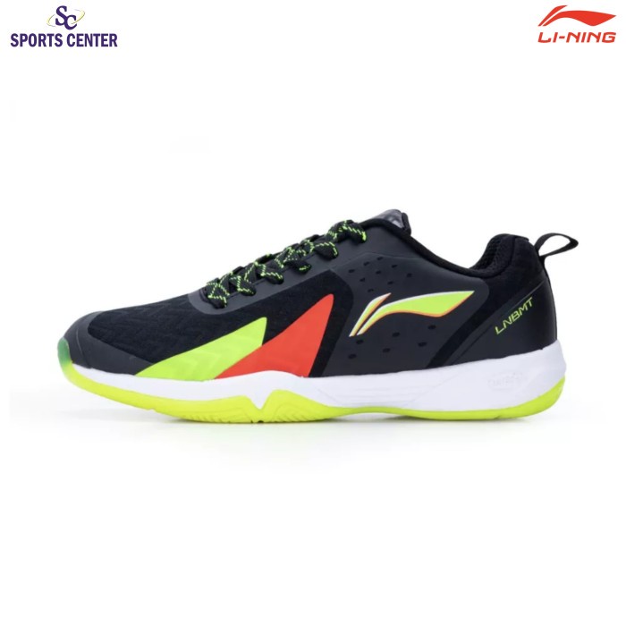 {MentariStore} New Sepatu Badminton Lining Cloud Ace X2 AYTR048 / AYTR 048 Black Lime - 39 Limited