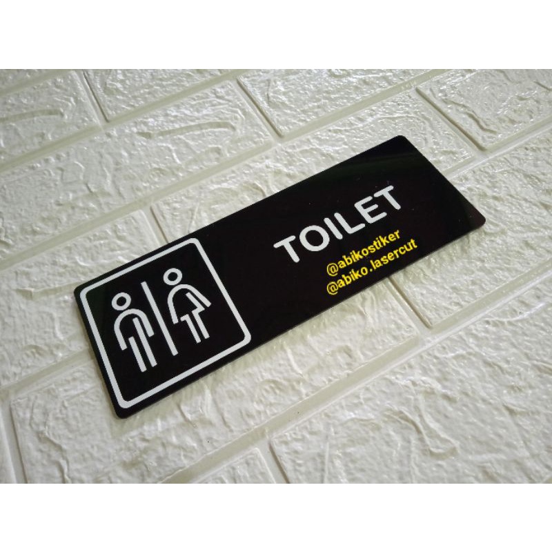 Unik sign board toilet - toilet umum - papan toilet - akrilik signage Murah