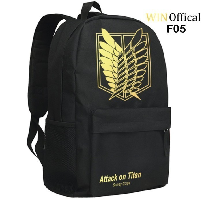 Tas Anime Attack On Titan Backpack Punggung Ransel Sekolah Anime F05 Win