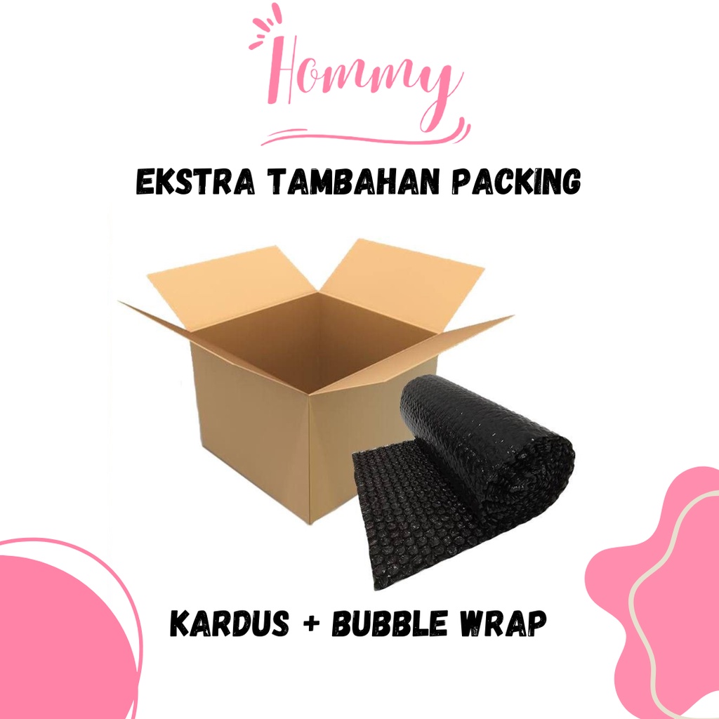 

EKSTRA TAMBAHAN PACKING BUBBLE WRAP / KARDUS / BUBBLE WRAP + KARDUS