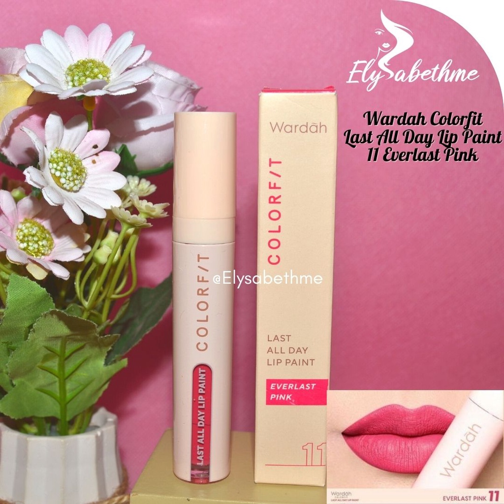 ✿ELYSABETHME✿ Wardah Colorfit All Day Lip Paint lipstick mattee cair lips lipstick cair halal