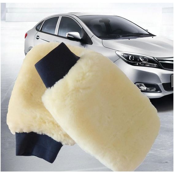 Sarung Tangan Cuci WOOL mobil motor detailing wash mitt microfiber lap halus