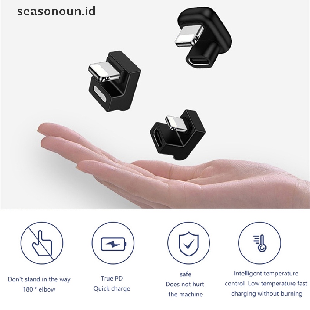 Seasonoun Type-c To Lighg PD 20w U-Shape OTG Adapter Charging Transfer Data Adaptador.