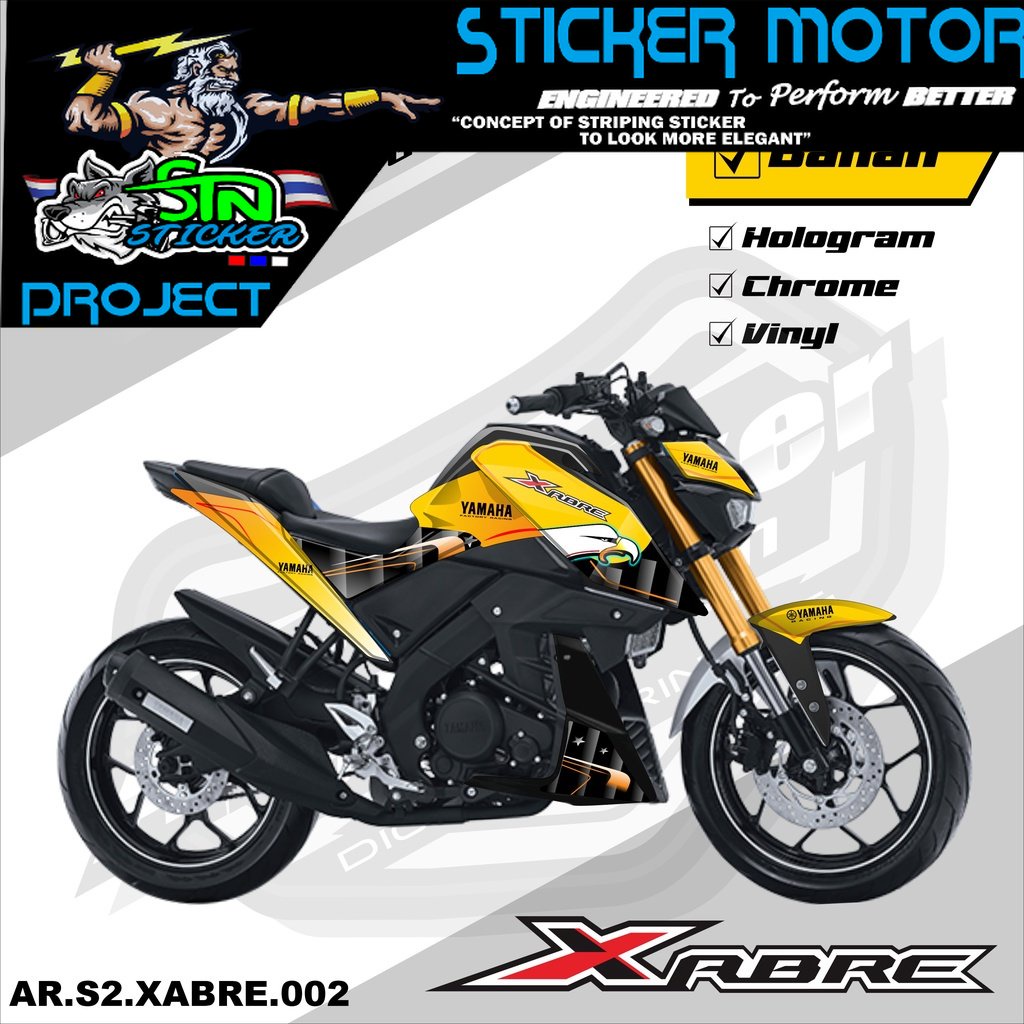 Xabre Stiker Striping XABRE - Stiker Motor Yamaha Xabre List Variasi Hologram AR.S2 02
