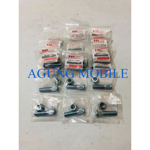 BAUT RODA PANJANG / HUB BOLT & NUT LONG SUZUKI FUTURA - CARRY - ST100 - EXTRA
