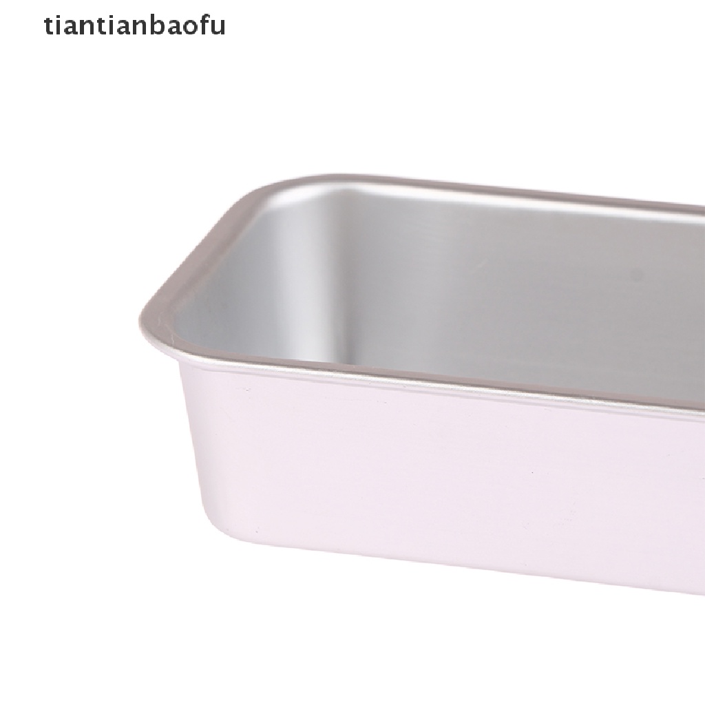 [tiantianbaofu] 1pc Aluminium Alloy Loyang Roti Persegi Panjang Baking Kue Cetakan Pastry Baking Pan Butik