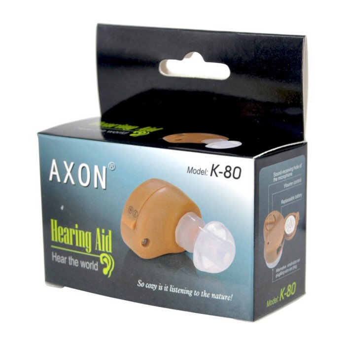 Alat Bantu Dengar Telinga Kuping Pengeras Suara Hearing Aid AXON  K-80