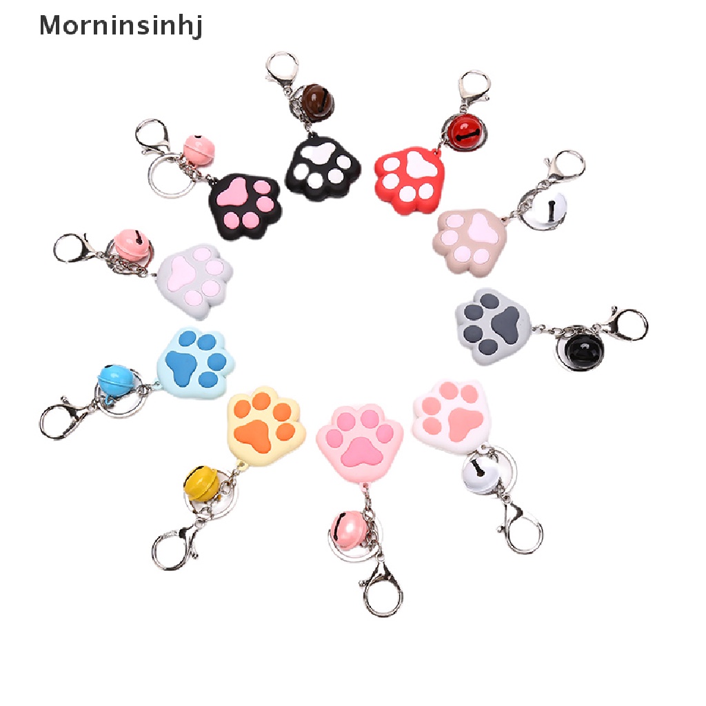 Mornin Gantungan Kunci Kreatif Lucu Anjing Kucing Paw 3D Kartun Hewan Lembut Silikon Key Ring id