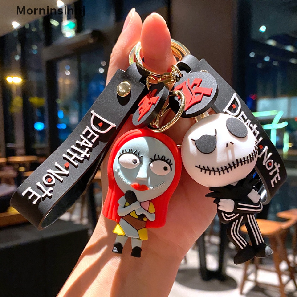 Mornin Natal Halloween The Nightmare Before Christmas Keychain Gantungan Kunci Mobil Liontin Hantu Hadiah Rumit Hiasan Tas Dekorasi id