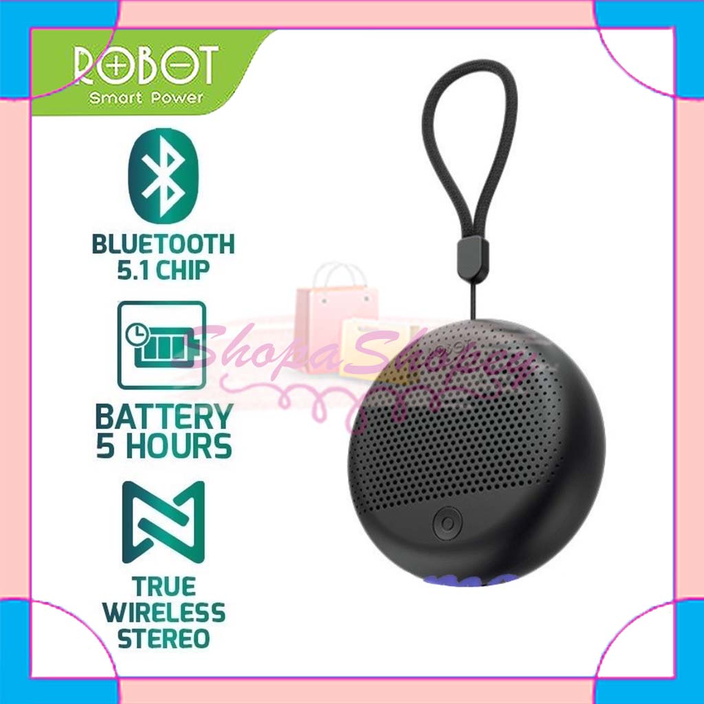 Robot RB30 Speaker Bluetooth Portable 5.1 TWS True Wireless Stereo - Garansi Resmi 1 Tahun