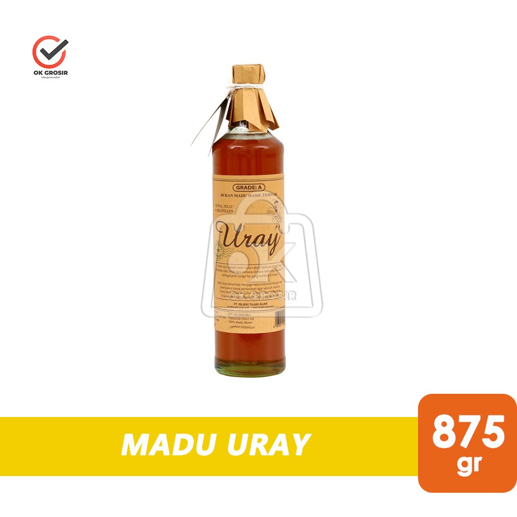 

Madu Uray Honey Murni Sehat Madu Alami (Botol Kaca 875gr)