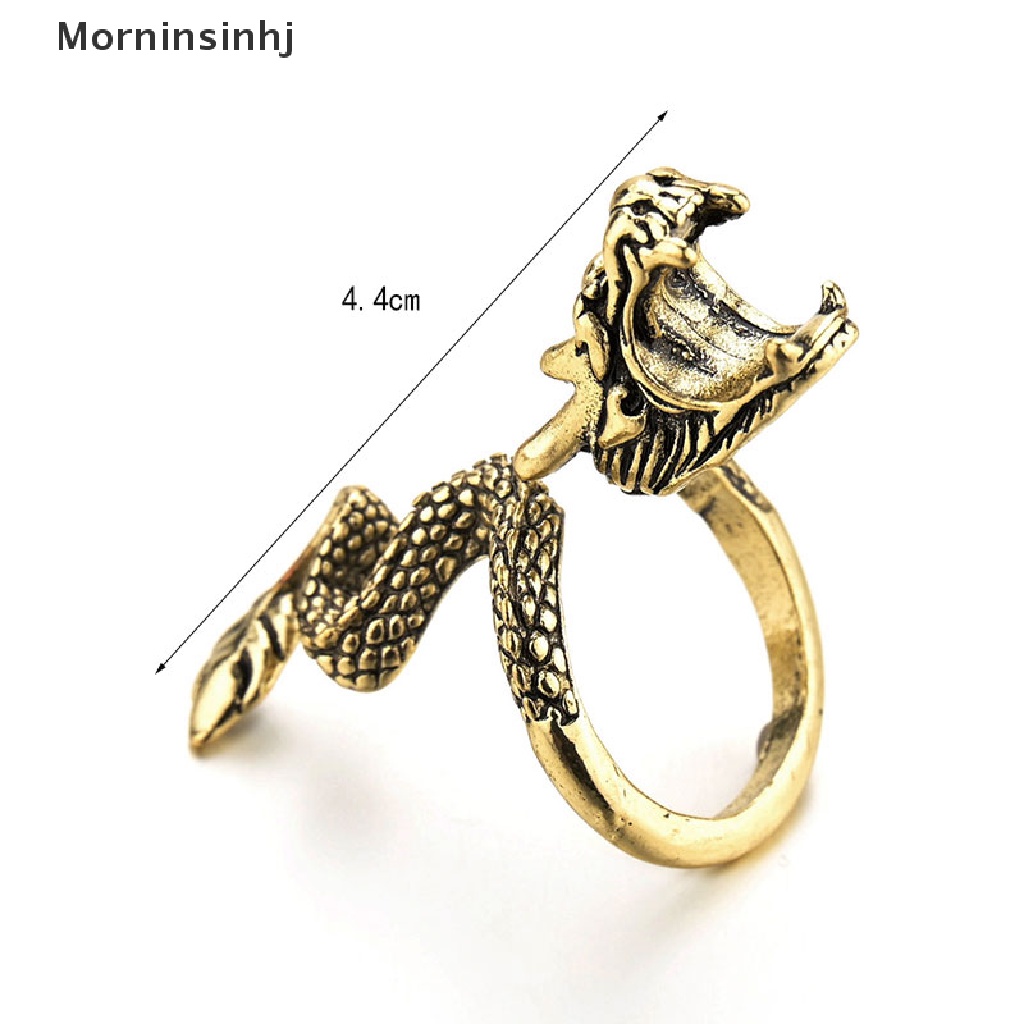 Mornin Holder Cincin Antik Berbentuk Naga Merokok Jari Elegan Holder id