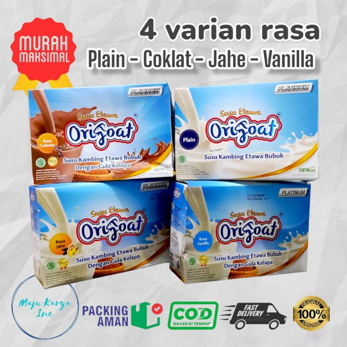 Origoat Susu Kambing Etawa Platinum dengan Gula Kelapa 250 Gram
