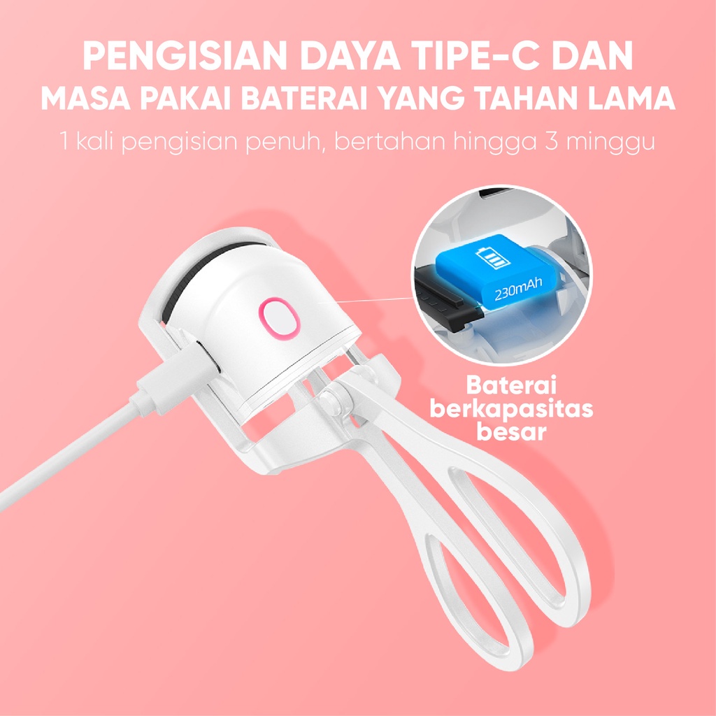 Alat Penjepit Bulumata Listrik Nirkabel Karet Penjepit Jepit Bulu Mata Sisir Dengan Efek Pemanasan Gaya Yang Tahan Lama Penjepit Serum Bulu Mata Sisir Mata Korea Pengisian Daya Usb Eyelash Curler Alat Kecantikan Elektrik Tahan Lama Bisa Dicharge