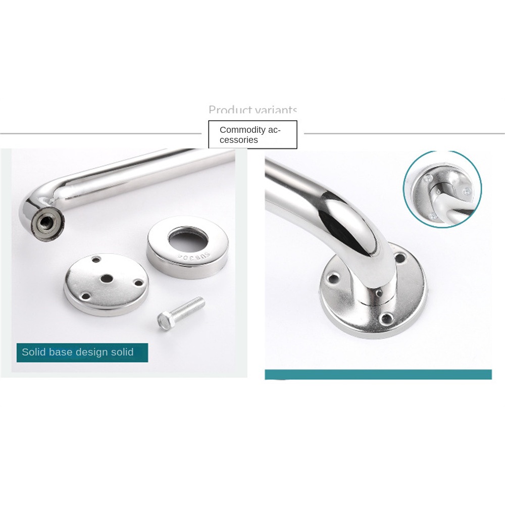 ღ 304 Stainless Steel Kamar Mandi Pegangan Bathtub Shower Anti-Slip Ambil Bar Pegangan Keselamatan Alat Gantung Dinding Kamar Mandi rak Kamar Mandi Aksesoris