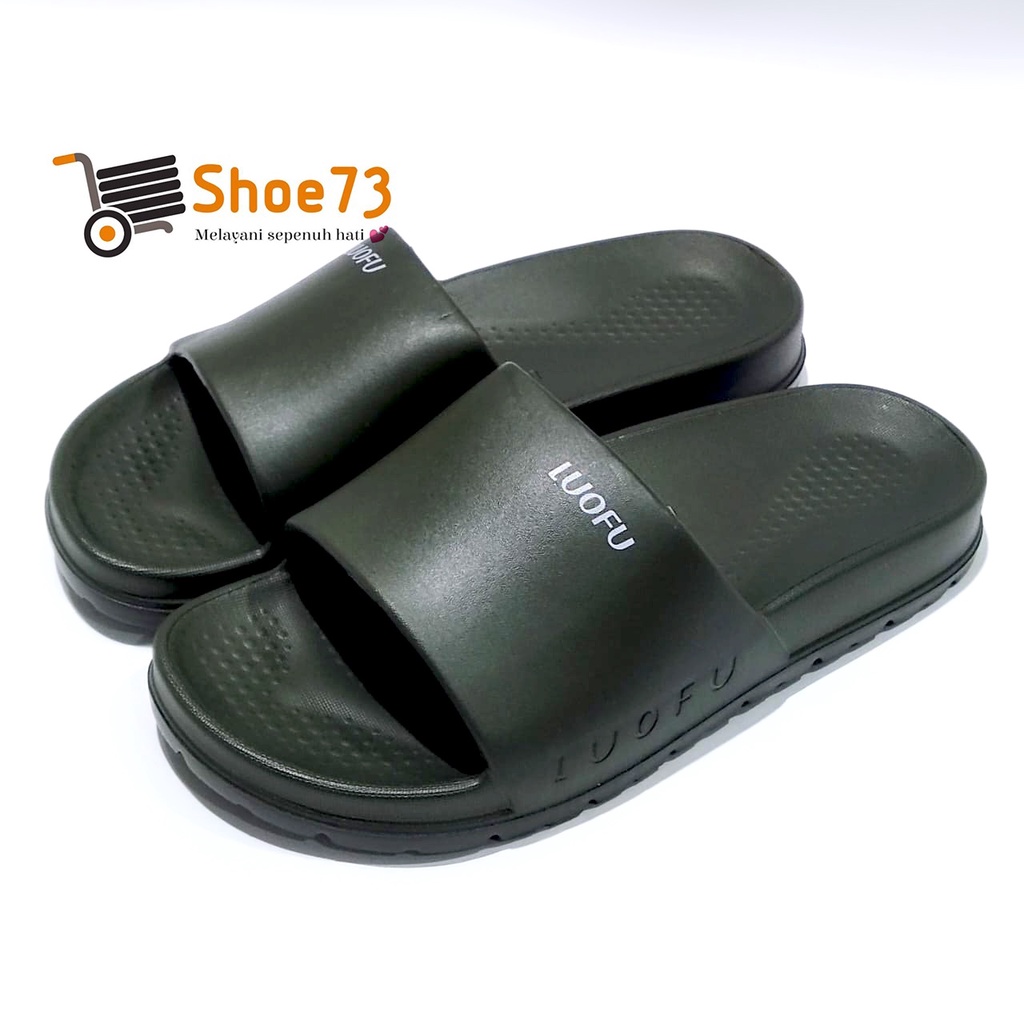 LUOFU E 6223 - 5LKW SIZE 36-44 ORIGINAL l Sandal Selop jelly pria l Sendal kokop impor