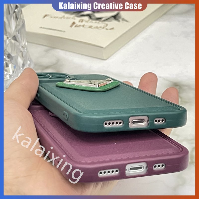 IPHONE Casing Ponsel Bentuk Prada Untuk Iphone14 Pro Max13 12 11 ProMax Xs Max Xr X Xs Casing Hard Red Soft Back Cover