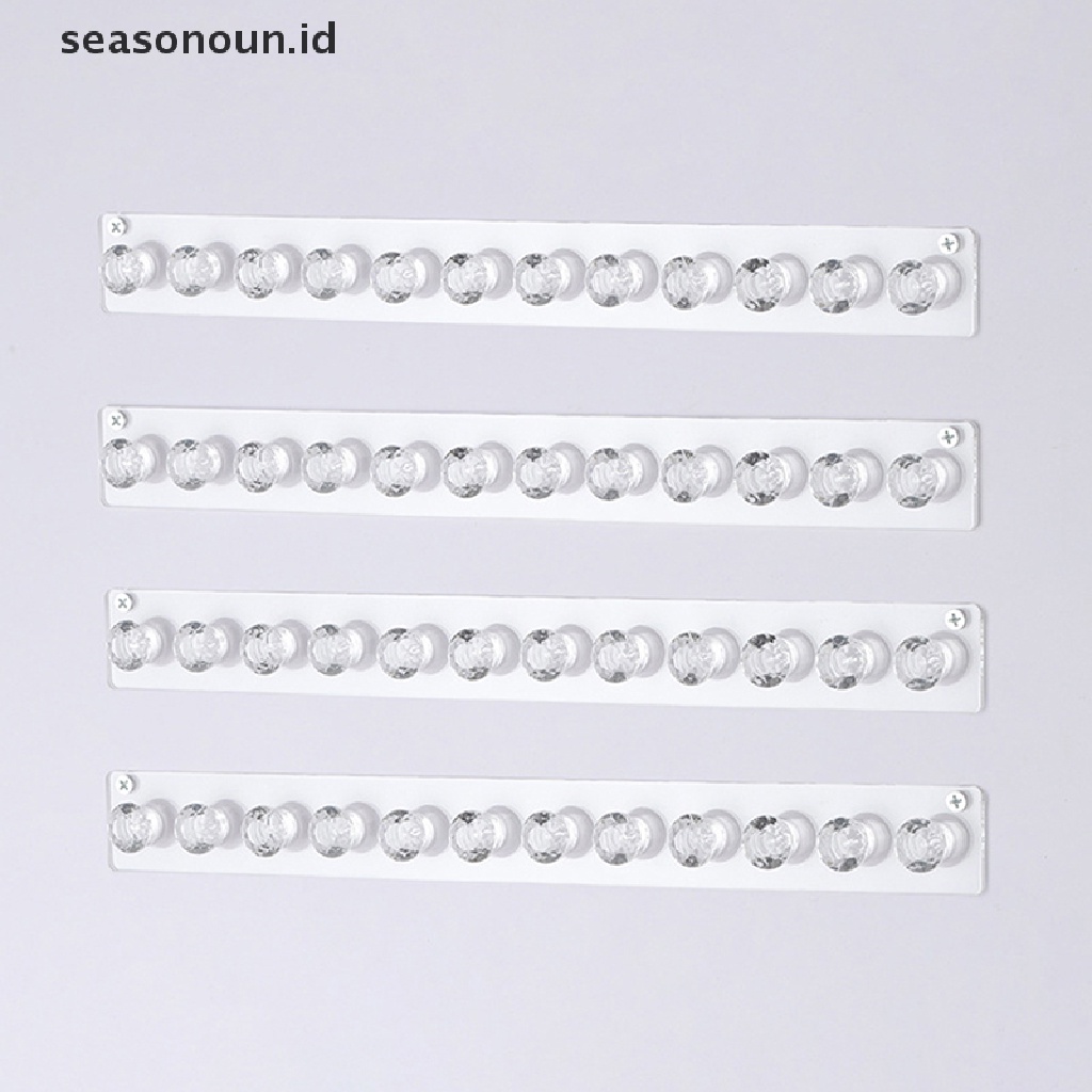 Seasonoun 12in1 Perekat Tempel Hiasan Dinding Penyimpanan Kait Perhiasan Tempat Display Perhiasan.