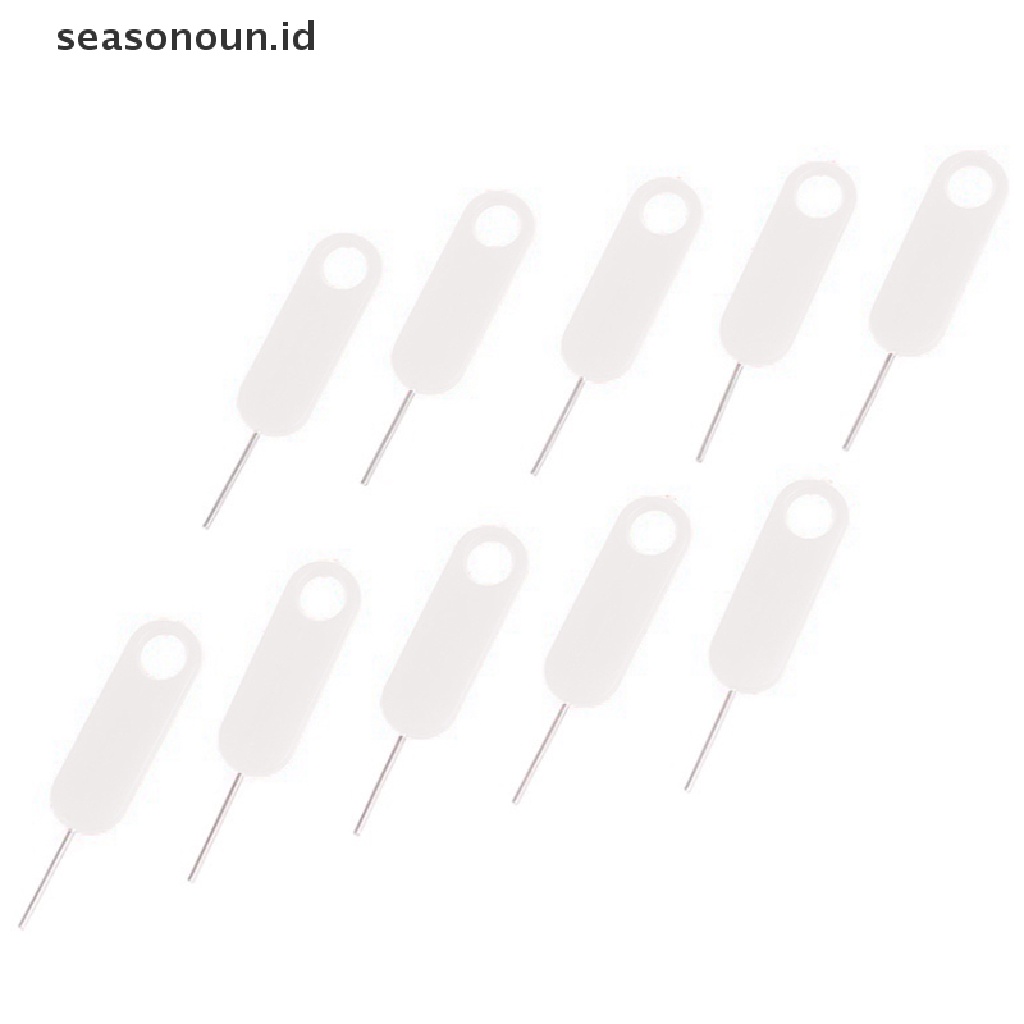 Seasonoun 10pcs Universal Phone Card Tray Removal Eject Pin Key Tool Alat Eject Kartu.