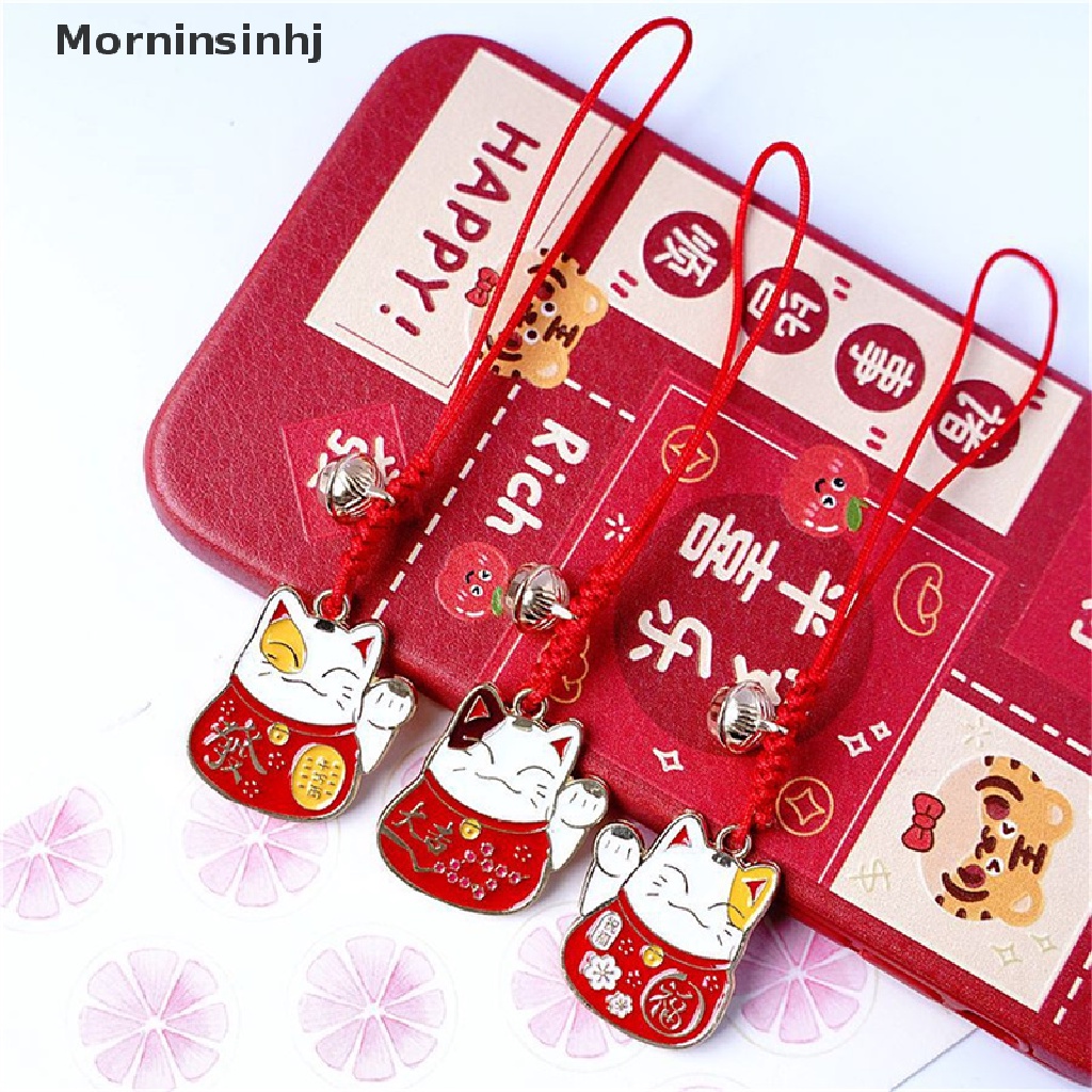 Mornin Lucu Kartun Jepang Lucky Cat Keychain Telepon Ch Mobil Tas Liontin Key Chain id