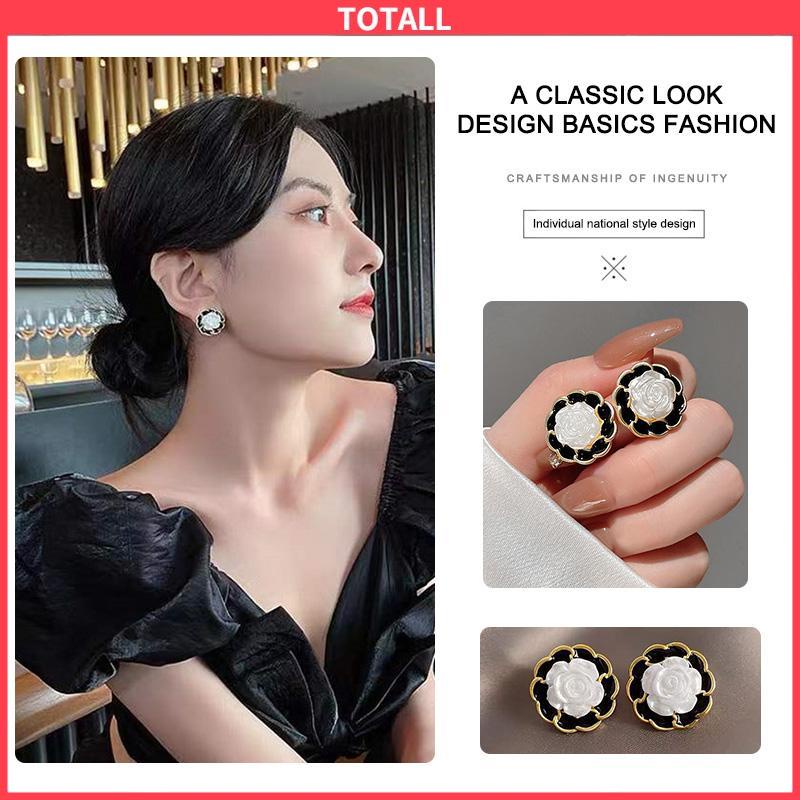 COD Anting S925 Desain Perak Temperamen Serbaguna Geometris Fashion Sederhana-Totall