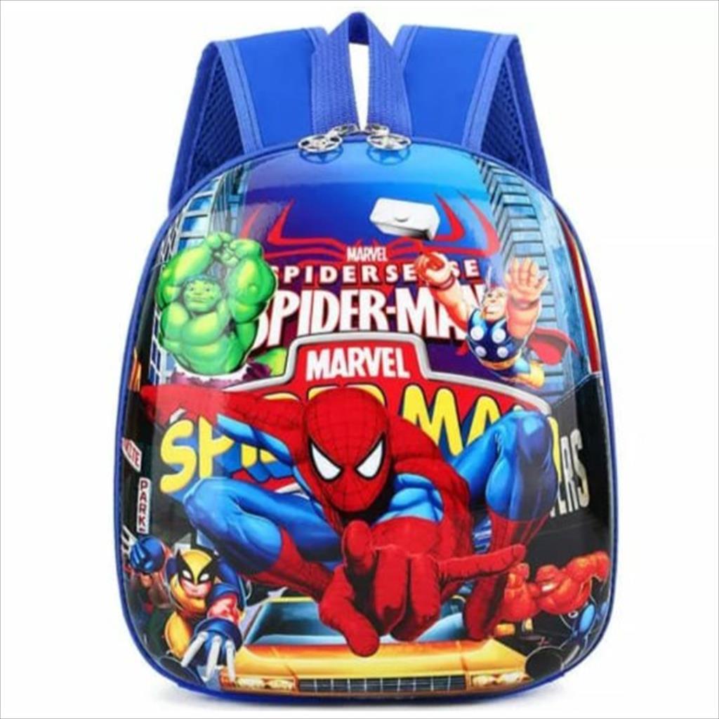 MJS 782 - Ransel Superhero Miki Car Mobil Tas Ransel Sekolah Ngaji Les Anak Laki-Laki PAUD TK SD Karakter Kartun Animasi Terbaru Kekinian