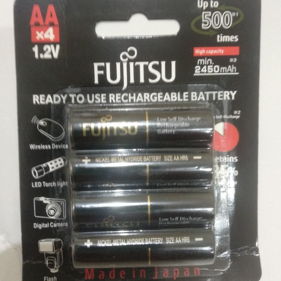 Baterai Cas Fujitsu 2450 mAh AA Black Batre Cas AA Fujitsu 2450Mah Bp4 murah