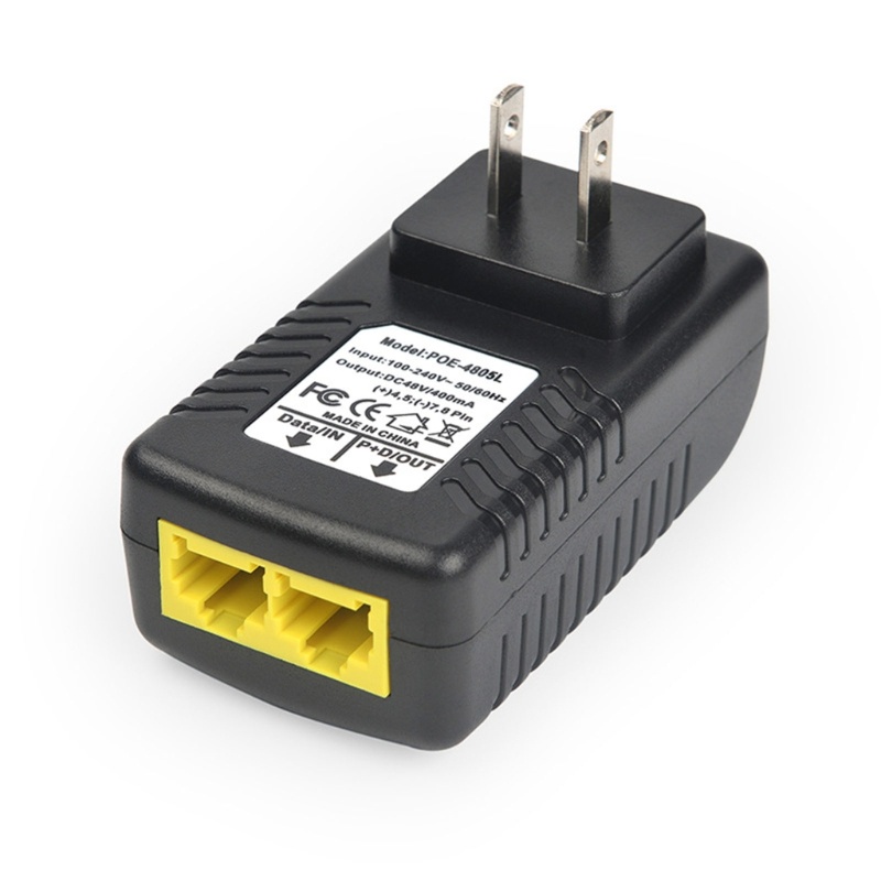 Zzz POE Injector AC100~240V Input Voltages Eterna Adapter Dengan Colokan Dinding Performa Stabil Connecto Dinding Nyaman