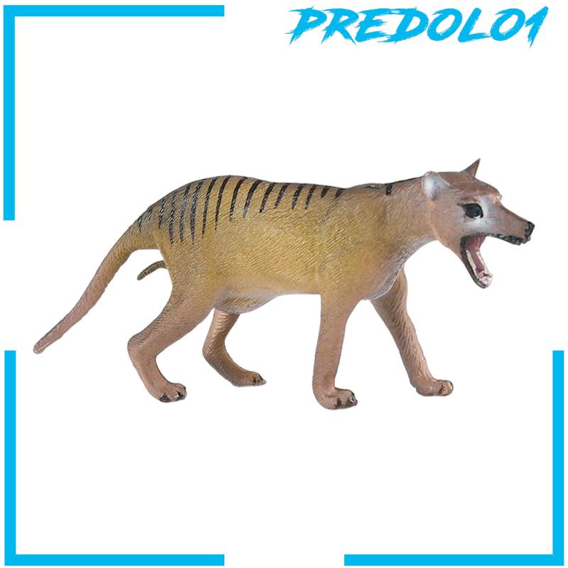 [Predolo1] Patung Tiylacine Mini Model Miniatur Mainan Hewan Koleksi Nikmat Pesta