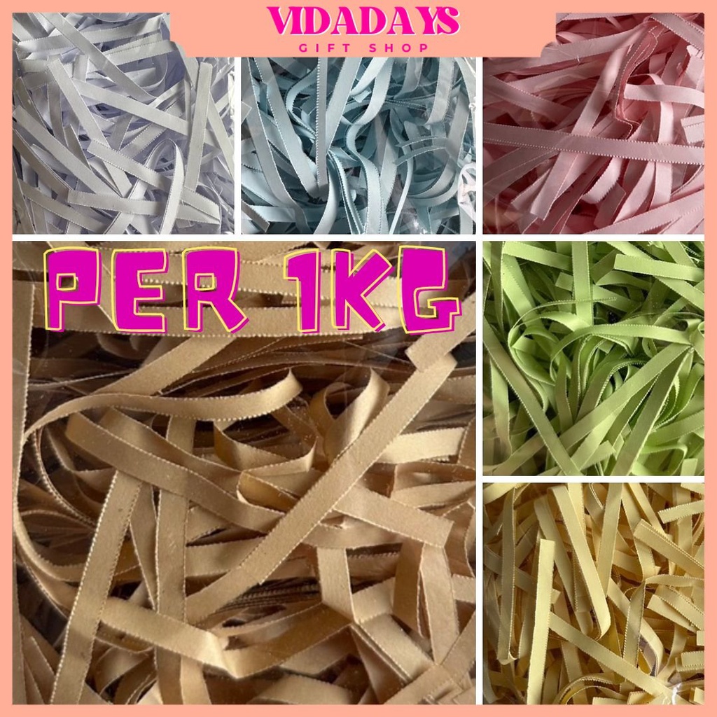 

VIDADAYS [1KG] kertas cacah / kertas potong / kertas serut / kertas potong alas hampers / shredded paper alas kado
