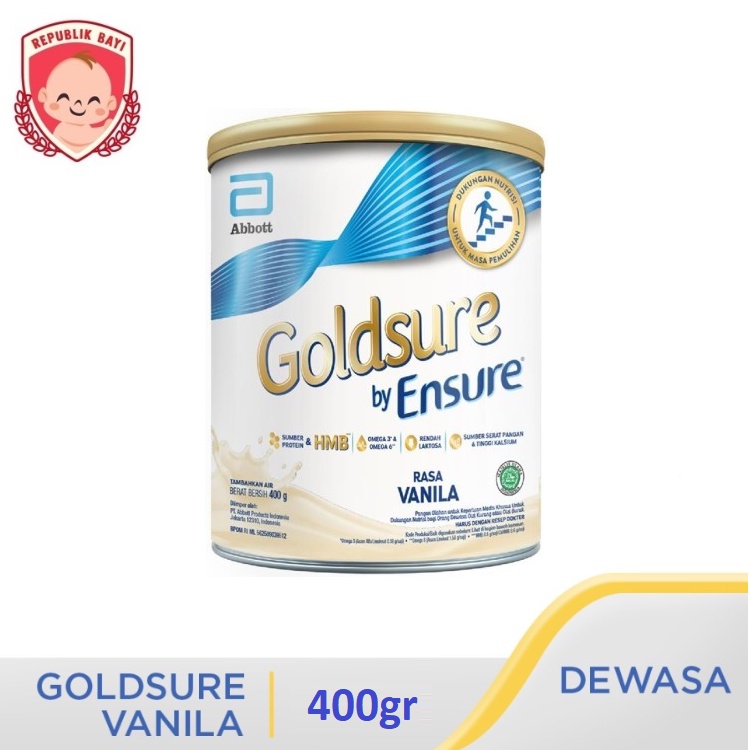 

Goldsure Vanila by Ensure 400 gram 400gr MURAH FREE BUBBLE KARDUS