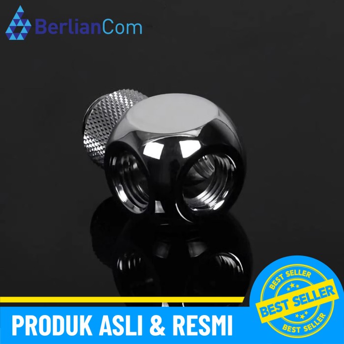 BARROW TX4T-A01 Rotary Cube Tee - 4 Way Splitter Silver