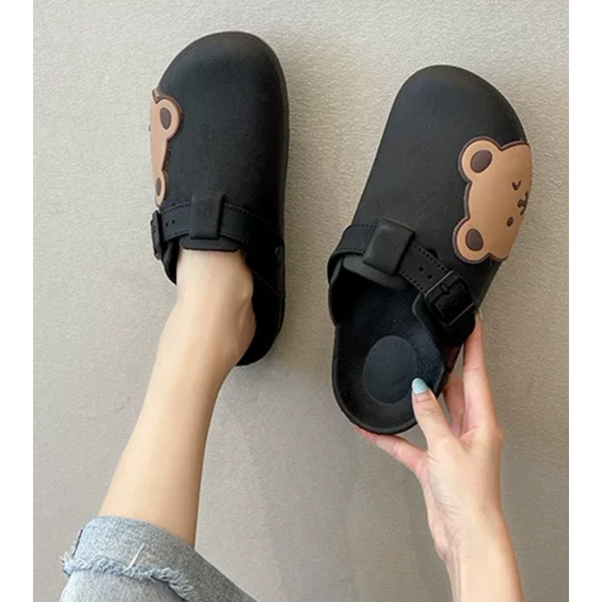 [✅BISA COD] 38390 Sandal Wanita Import Bear Sandal