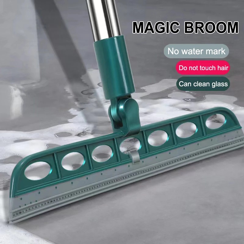 Magic Broom Sweeping Brush Silicone Pel Rumah Tangga Lantai Jendela Kaca Pembersih Squeegee Wiper Rambut Peliharaan Sapu Debu Alat Kebersihan Rumah