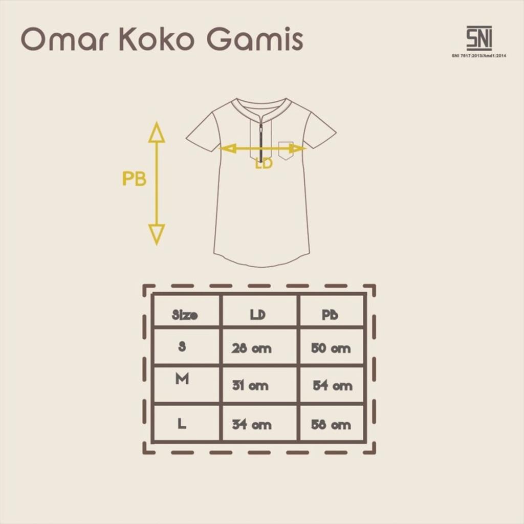 [TOMS] TWIN TIGER (1stel) Omar Koko Gamis / Gamis Baju Koko Anak Laki Raya Lebaran EID Terbaru